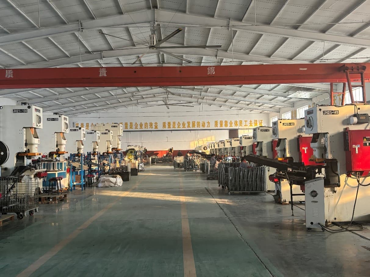 Workshop view for washer and stamping production